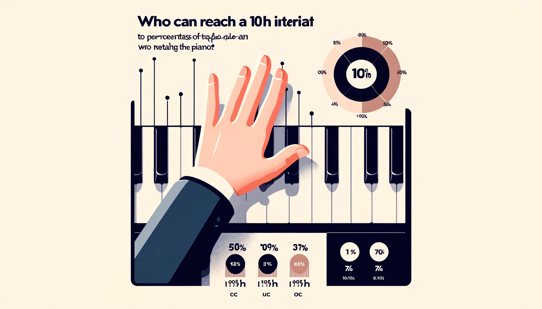ピアノ 10度が届く人の割合