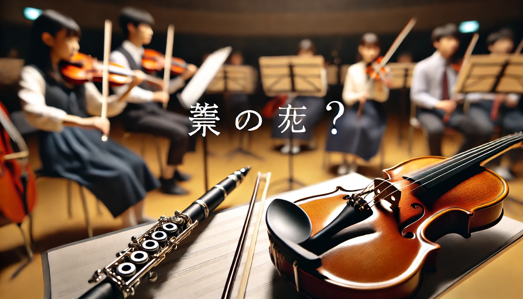 吹奏楽でバイオリンの代わりになる楽器は？