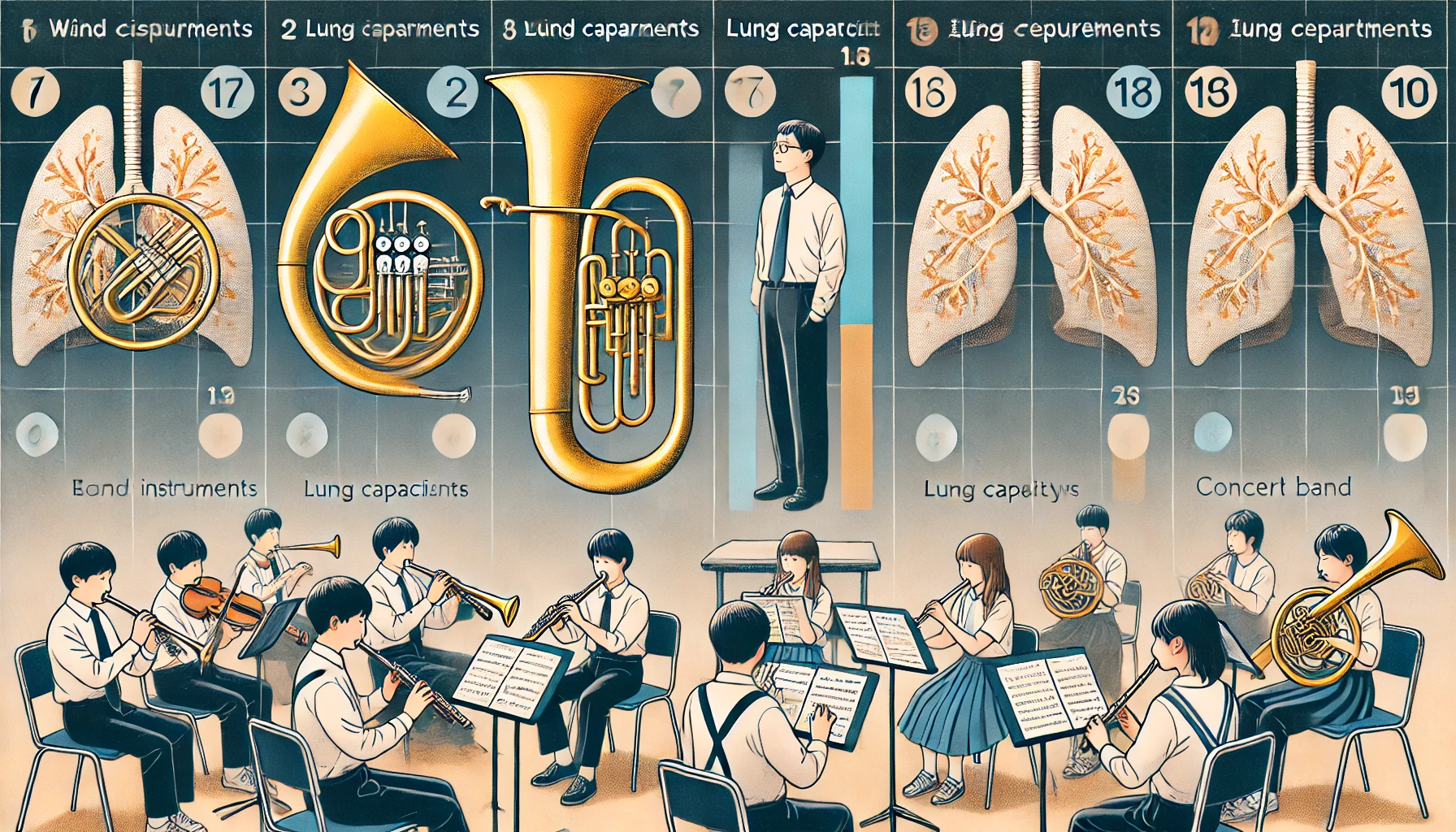 吹奏楽で肺活量のランキング【鍛え方のコツ】