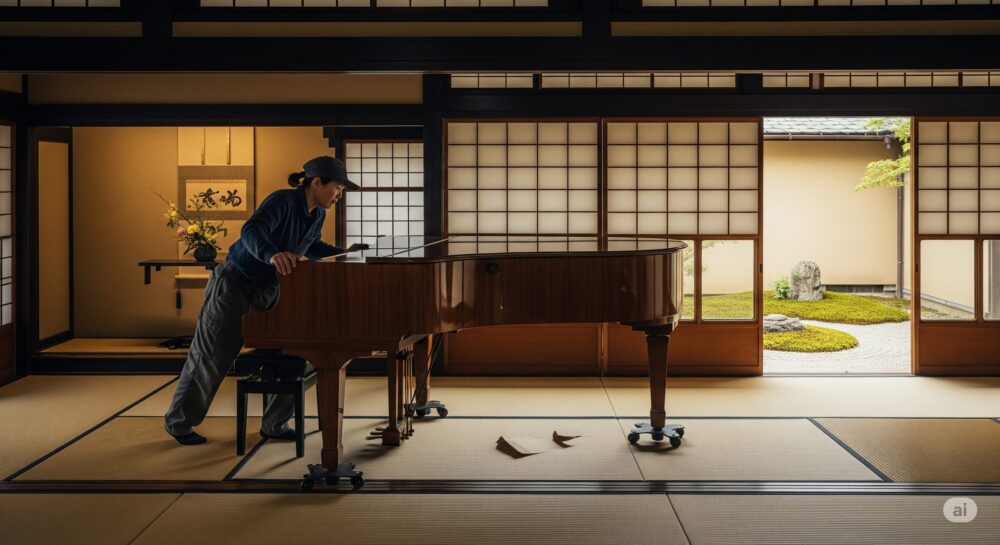 グランドピアノを安全に持ち上げるための注意点