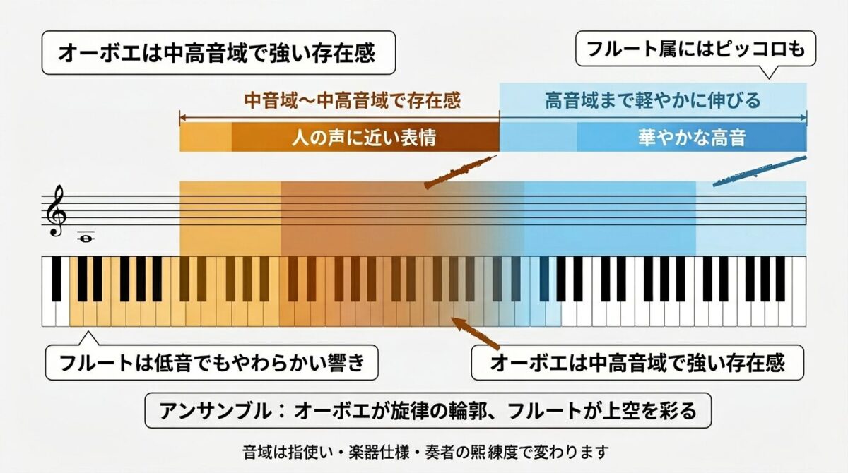 音域の違いのイメージ画像