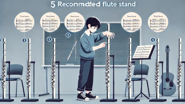 フルートのスタンドでおすすめ5選と安全な使い方・安定性のポイント